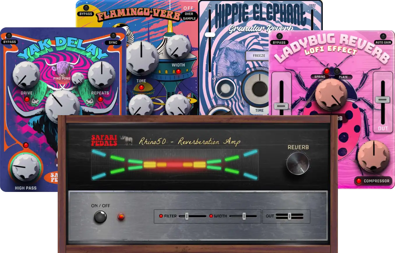 Safari Pedals「Creative FX Bundle」ギター・シンセ・ボーカル…すべての音が変わる！音を変形・変化・再構築する革新的な5つのエフェクトを収録したプラグイン集｜DTMプラグインセール