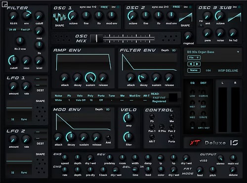 Infected Sounds「XT Deluxe VSTi」64種類のプリセット・128波形のオシレーター・多彩なフィルター&LFO搭載!無料とは思えない完成度と使いやすさを兼ね備えた高機能ソフトシンセ|DTMプラグインセール