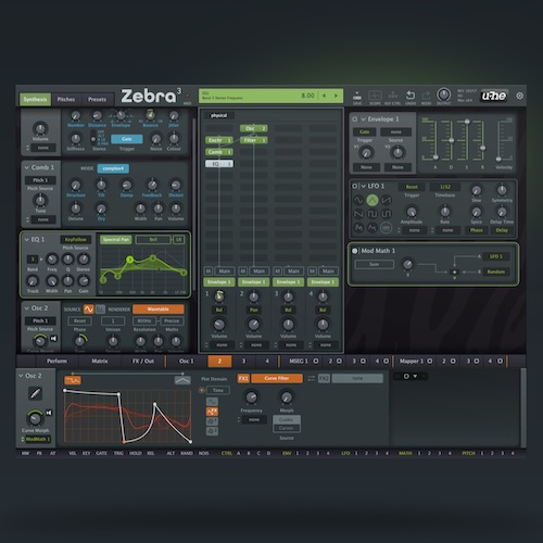 u-he「Zebra 3.0 Public Beta」ベータ版がついに登場！Zebra 2のユーザーも驚く音質の飛躍、Diva並みのフィルター、直感的なUI設計の新生ソフトシンセ｜DTMプラグインセール