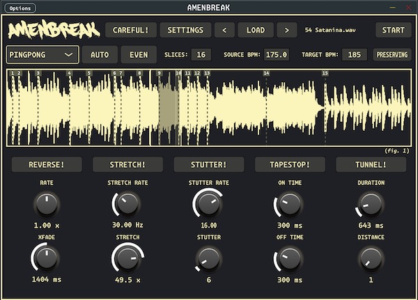 Infinite Digits「AmenBreak VST」リアルタイムでサンプルスライスとエフェクトを操るための強力なツール！サンプルスライス、エフェクト操作、シーケンシングを一体化した無料プラグイン｜DTMプラグインセール