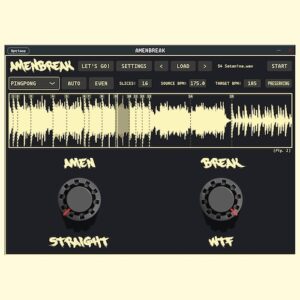Infinite Digits「AmenBreak VST」リアルタイムでサンプルスライスとエフェクトを操るための強力なツール！サンプルスライス、エフェクト操作、シーケンシングを一体化した無料プラグイン｜DTMプラグインセール