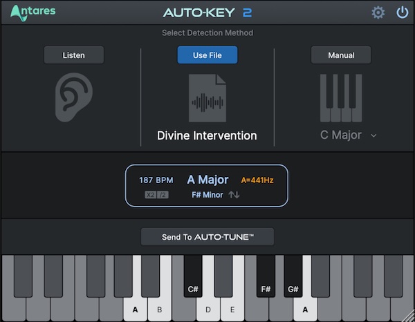Antares「AutoKey 2」リアルタイムでキー、スケール、テンポ情報を自動検出し、すべてのAuto-Tuneプラグインに一括送信することでワークフローを劇的に改善する音楽制作者必須の自動検出プラグイン|DTMプラグインセール