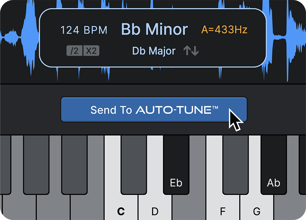 Antares「AutoKey 2」リアルタイムでキー、スケール、テンポ情報を自動検出し、すべてのAuto-Tuneプラグインに一括送信することでワークフローを劇的に改善する音楽制作者必須の自動検出プラグイン|DTMプラグインセール