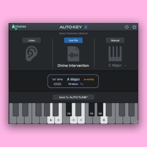 Antares「AutoKey 2」リアルタイムでキー、スケール、テンポ情報を自動検出し、すべてのAuto-Tuneプラグインに一括送信することでワークフローを劇的に改善する音楽制作者必須の自動検出プラグイン｜DTMプラグインセール