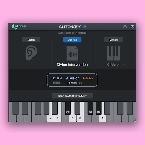 Antares「AutoKey 2」リアルタイムでキー、スケール、テンポ情報を自動検出し、すべてのAuto-Tuneプラグインに一括送信することでワークフローを劇的に改善する音楽制作者必須の自動検出プラグイン｜DTMプラグインセール