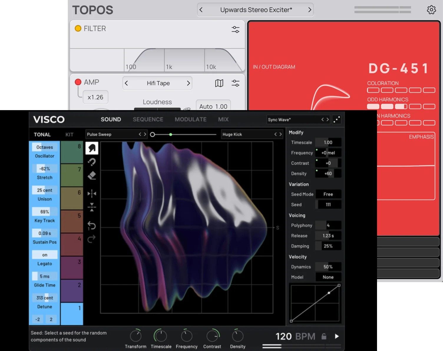 Forever 89「Visco & Topos Bundle」直感的なサウンドデザインがここまで進化した!サンプルを自在に操るViscoと、音の質感を思い通りに仕上げるToposで、あらゆる制作に応える最強の音響ツール|DTMプラグインセール