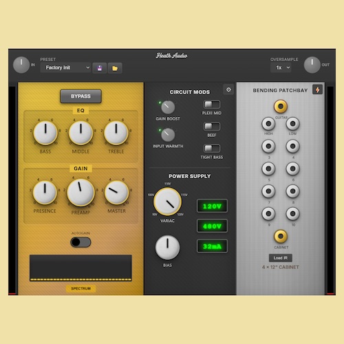 Heath Audio「AmpBender」IRローダー・VARIAC搭載！JCM800サウンドをリアルに再現＆自由に変形できる、無料で使える次世代アンプシミュレーター｜DTMプラグインセール