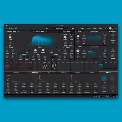 Arturia「Pigments 7」6つの最先端シンセシス・エンジンをカラーコード化されたインターフェースで統合！簡単なドラッグ&ドロップモジュレーション、プレミアムFX、ジェネレーティブ・シーケンシングで無限のサウンドスペクトラムを探求する、パワフルなエンド・トゥ・エンド・シンセサイザー｜DTMプラグインセール
