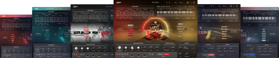 UJAM「Virtual Drummer 2 Bundle」ロック、ポップ、ソウル、ヒップホップまで完全対応！録音も打ち込みも不要でプロのグルーヴが誰でも手に入る7人のバーチャルドラマー｜DTMプラグインセール