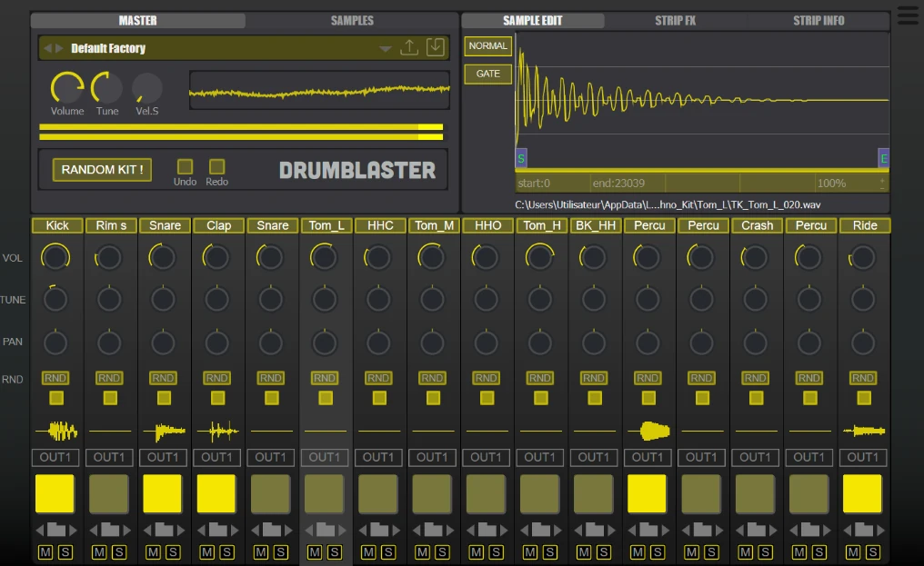 Audio Blast「Drum Blaster」16チャンネルストリップ、11の統合FXプロセッサー、4000以上のドラムサンプルの膨大なライブラリー！現代プロデューサーのための究極のビートジェネレーター&サンプラー｜DTMプラグインセール