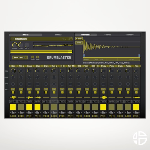Audio Blast「Drum Blaster」16チャンネルストリップ、11の統合FXプロセッサー、4000以上のドラムサンプルの膨大なライブラリー！現代プロデューサーのための究極のビートジェネレーター&サンプラー｜DTMプラグインセール