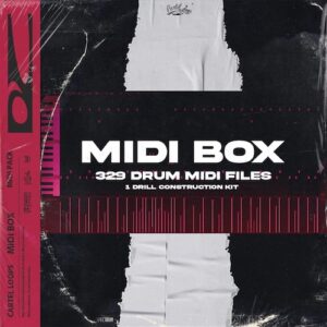 Cartel Loops「MIDI Box 1」808・ハイハット・スネア・キックまで完全網羅！作業スピードとクオリティを両立する、329種類の高品質ドラムMIDIパック｜DTMプラグインセール