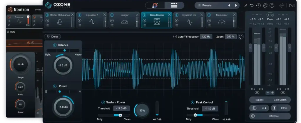 iZotope「Mix & Master Bundle Standard」AIアシスタントで誰でも簡単にプロ級の音に仕上がる！Neutron 5でミックスの土台を整え、Ozone 12で音圧とクオリティを一気に上げる、ミックス・マスタリングの最強タッグ｜DTMプラグインセール