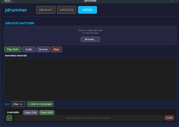 jmantra「jdrummer」29種類以上のドラムキットと豊富なグルーヴを備えたオープンソースVST！DAWに完全対応＆自動リズム提案までできる高性能ドラムプラグイン｜DTMプラグインセール