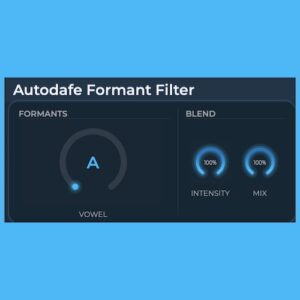 Autodafe「Autodafe Formant Filter」母音（A・E・I・O・U）を滑らかにモーフィングし、ボーカルのような音作りを実現する超軽量フォルマントフィルター｜DTMプラグインセール