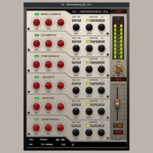 YS Plugins「YS - Shimmering EQ_v.1.0.0」EQで音に動きを与えたいならコレ！6バンドそれぞれにLFOを搭載し、Mid/Side処理にも対応した革新的イコライザー｜DTMプラグインセール