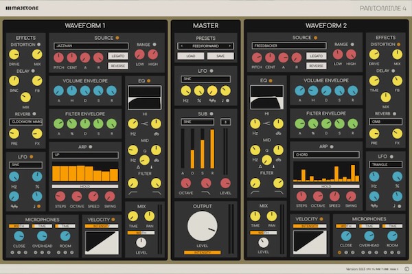 Majetone「PANTOMIME 4」The JazzmanやFreedbackerが進化したらこうなった！クラシックなシンセ波形と実験的サンプルが共存する“無料とは思えない”次世代シンセ｜DTMプラグインセール