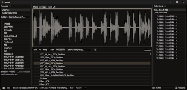 PORTALSURFER「Sempal」サンプルが多すぎて探せない…を解決!高速プレビュー・類似検索・波形編集まで全部こなせる無料ツール|DTMプラグインセール