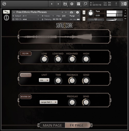 Sonuscore「Ethnic Flute Phrases」リアルな民族フルートを100種類以上のフレーズで収録！アジアの風を感じるライブ演奏フレーズ音源｜DTMプラグインセール