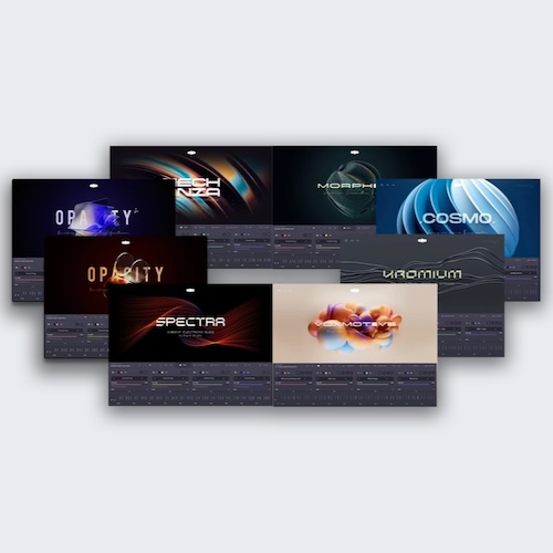 Audiomodern「Soundbox Instruments Bundle」抽象的なキーボード、歪んだストリングス、神秘的なボイス、映像音楽特化型ギター、6つの個性的な音源（Cosmo、Kromium、Voxmotive、Morphia、Opacity）がセットに！DTMプラグインセール