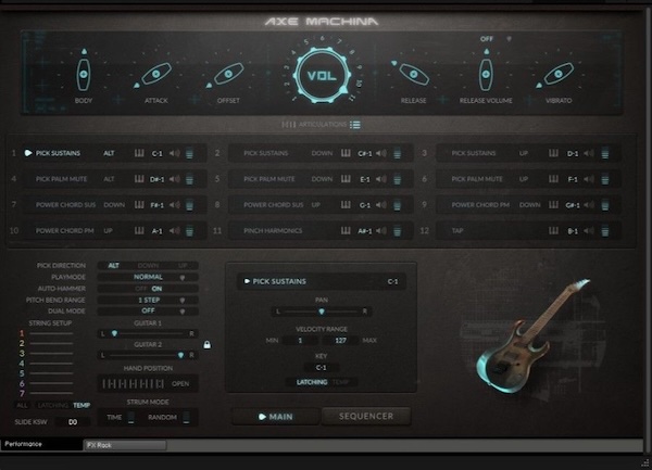 Soundiron「Axe Machina」箱から出してすぐにモダン・ハイゲイン・トーンを提供！純粋なメタル・デストラクションを解き放つために設計されたカッティングエッジ7弦バーチャル・エレクトリックギター・ライブラリー｜DTMプラグインセール
