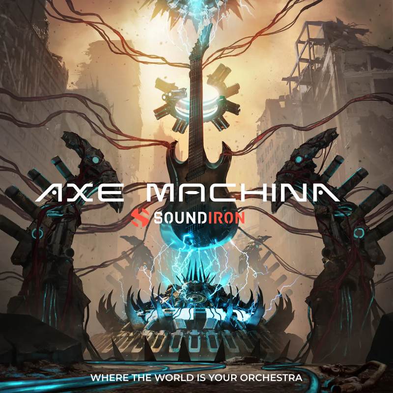 Soundiron「Axe Machina」箱から出してすぐにモダン・ハイゲイン・トーンを提供！純粋なメタル・デストラクションを解き放つために設計されたカッティングエッジ7弦バーチャル・エレクトリックギター・ライブラリー｜DTMプラグインセール