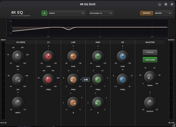 Luna Co. Audio「4K-EQ」SSL 4000コンソールの音をLinuxで再現する本格EQプラグイン｜DTMプラグインセール