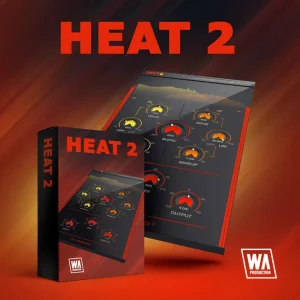 W. A. Production「Heat 2」“ただ歪ませる”を超えた音作りツール！2系統のディストーション×10種類の歪みで音を自在に操る、プロも納得の高性能プラグイン｜DTMプラグインセール