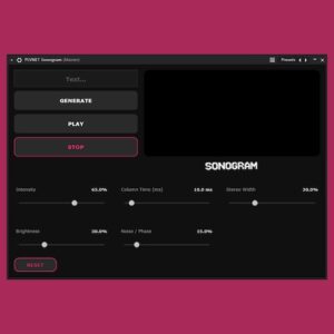 FLP PLVNET「PLVNET Sonogram」文字を入力するだけで音になる！隠しメッセージ・視覚効果・実験音楽まで楽しめる創造的サウンドツール｜DTMプラグインセール