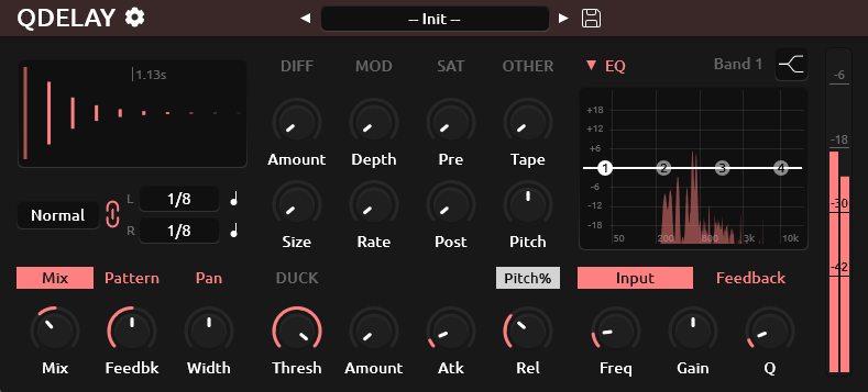 Tilr「Quick Delay」ステレオ・ピンポン・EQ・サチュレーションまで全部入り！無料とは思えない多機能ディレイ｜DTMプラグインセール
