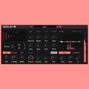 Tilr「Quick Delay」ステレオ・ピンポン・EQ・サチュレーションまで全部入り！無料とは思えない多機能ディレイ｜DTMプラグインセール