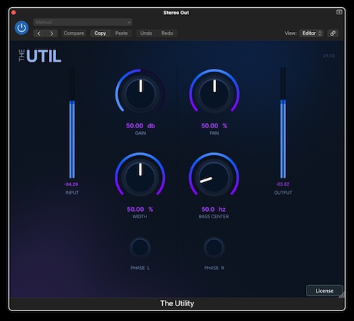 Cr8ive Audio「The Util」サブベースのモノラル化からステレオ幅の調整、パン・フェーズ管理まで1つで完結する音楽制作者のための万能プラグイン|DTMプラグインセール