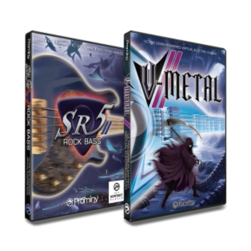 Prominy「V-Metal 2 + SR5 Bundle」ギターもベースも驚異的にリアル！打ち込み音源の常識を覆す、メタルやロック制作に最適なリアルで力強いギター＆ベース音源｜DTMプラグインセール