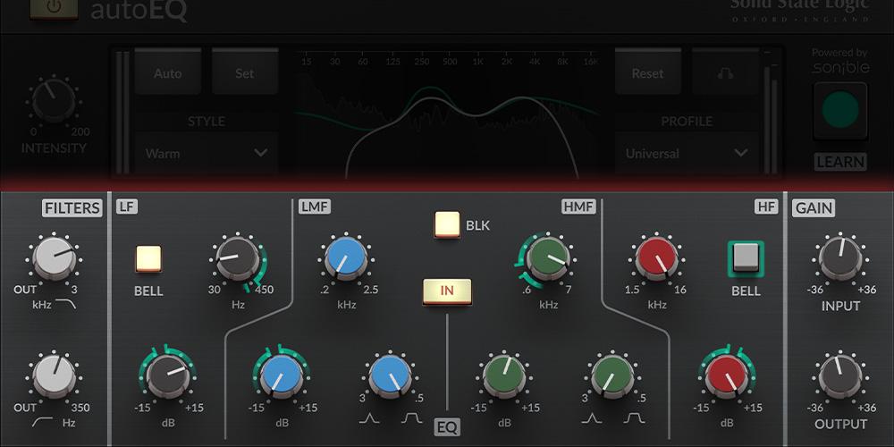 Solid State Logic「SSL autoEQ」SSL 4000 EコンソールとsonibleのAIアシスト・オーディオ解析を融合！SSL 4K Eチャンネルストリップをモデルにオーディオを解析し、プロファイルベース&スタイルマッチした設定を瞬時に提供するイコライザー｜DTMプラグインセール