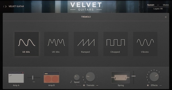 e-instruments「Velvet Guitars」ソフトでベルベットのようなトーンから、ギターを伝統的な役割を超えて押し進めるローでシネマティックなテクスチャーまで表現する、感情が常に道を導くギター音源|DTMプラグインセール