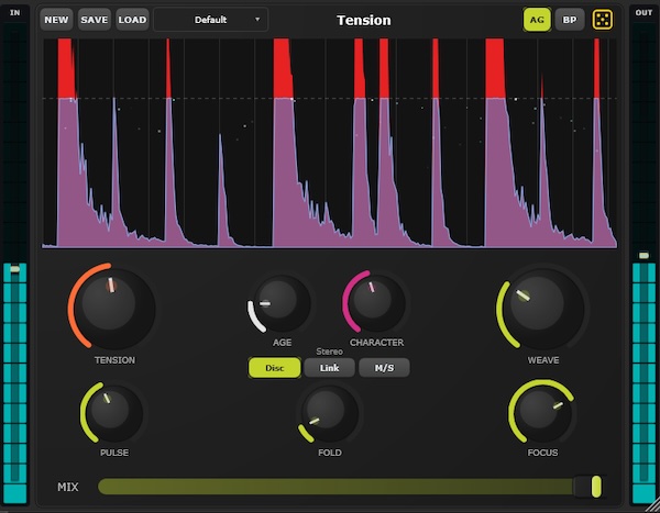 Carbon Fiber Plugins「Tension」無料とは思えない音圧・倍音・アタック処理！ADAA処理・Wavefolding・アナログ質感まで搭載した、Windows専用クリッピングプラグイン｜DTMプラグインセール