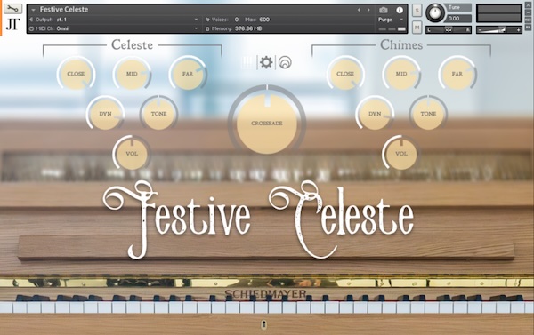 Justin Trieger「Festive Celeste」冬の透明感をそのまま音にしたようなサンプル音源！5.5オクターブのチェレスタとチャイムを全鍵収録した無料ライブラリ｜DTMプラグインセール