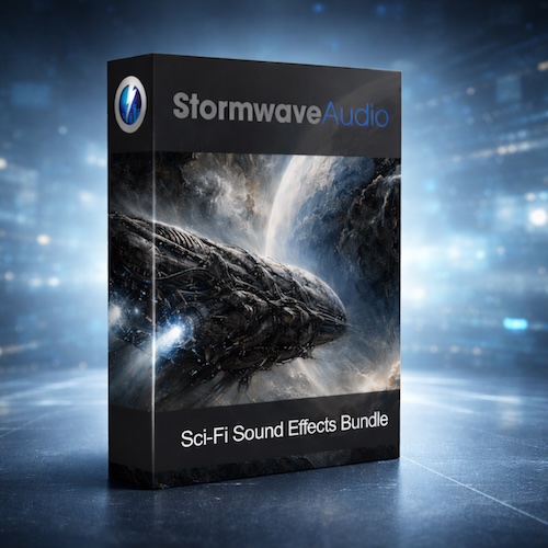 Stormwave Audio「Sci-Fi Sound Effects Bundle」映画・ゲーム・音楽制作に即戦力！3,200種以上の高品質SF効果音を収録した、あなたの作品にリアルな未来世界を創り出す究極のサウンドツールキット｜DTMプラグインセール