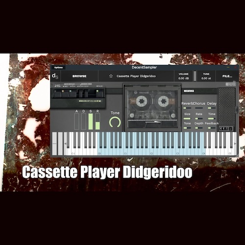 Necatuss「Cassette Player Didgeridoo」カセットのノイズとピッチダウンされた倍音、そしてディジュリドゥというプリミティブな響きが、他では絶対に作れない“音の隙間”を生み出す無料VST音源｜DTMプラグインセール