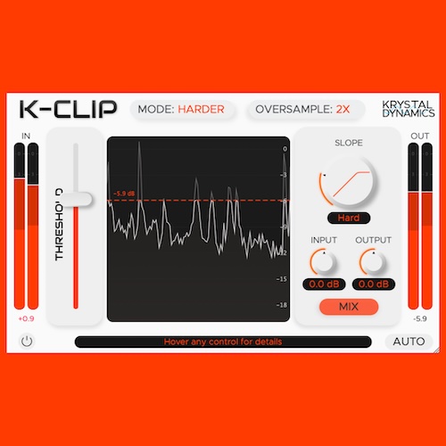 Krystal Dynamics「KrystalClip」音圧と音質を思い通りに操る！3つのクリッピングモードと視覚的な操作性で音作りの幅が広がる次世代型クリッピングツール｜DTMプラグインセール