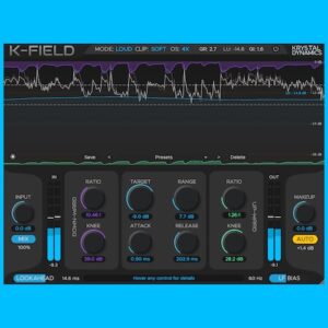 Krystal Dynamics「KrystalField」音圧・透明感・立体感のすべてを実現！上下両方向からのコンプレッション処理が可能な無料プラグイン｜DTMプラグインセール