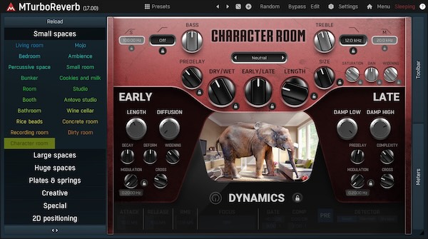 MeldaProduction「MTurboReverb」単一プラグインに約100の素晴らしいサウンドのリバーブを搭載し、独自のリバーブ・アルゴリズムをデザインすることさえ可能にする革命的アルゴリズミック・リバーブ｜DTMプラグインセール