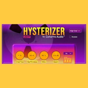 Cotorro Audio「Hysterizer Light」耳障りなピークを滑らかに処理して、音のまとまりとプロっぽさを実現する無料トランジェント用VSTプラグイン｜DTMプラグインセール