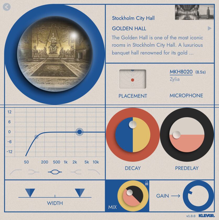 Klevgrand「Revolv」平和な森、古代遺跡、汗ばんだサウナなど、各ロケーションのユニークな雰囲気をキャプチャしたインパルスレスポンスで、歴史的&音響的にユニークな空間を探索する他に類を見ないユニークなリバーブ・プラグイン｜DTMプラグインセール