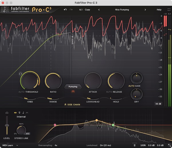FabFilter「Pro-C 3」6つの新アルゴリズムを含む14のコンプレッション・スタイルと充実した機能を、スピード・洞察・精度を追求した美しいインターフェースで実現する、プロフェッショナル・ワークフローのためのコンプレッサー｜DTMプラグインセール