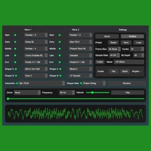 Ocean Swift Synthesis「Wavetable Creator」音楽制作初心者からプロの音源開発者まで全員が満足！Serum、Vital、Kontakt、VCV Rackなどに完全対応し、GUIが直感的で操作も簡単、さらに商用展開やプラグイン開発にも活かせる万能ツール｜DTMプラグインセール