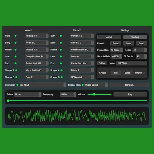 Ocean Swift Synthesis「Wavetable Creator」音楽制作初心者からプロの音源開発者まで全員が満足！Serum、Vital、Kontakt、VCV Rackなどに完全対応し、GUIが直感的で操作も簡単、さらに商用展開やプラグイン開発にも活かせる万能ツール｜DTMプラグインセール