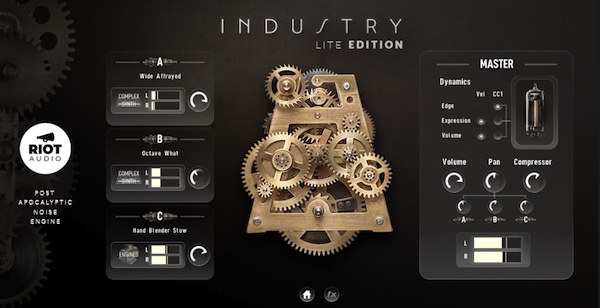 Riot Audio「Industry Lite」Kontakt Player対応・NKS完全サポートのダーク系サウンドエンジンで、映画・ゲーム・映像にぴったりな重厚シネマティック音源｜DTMプラグインセール