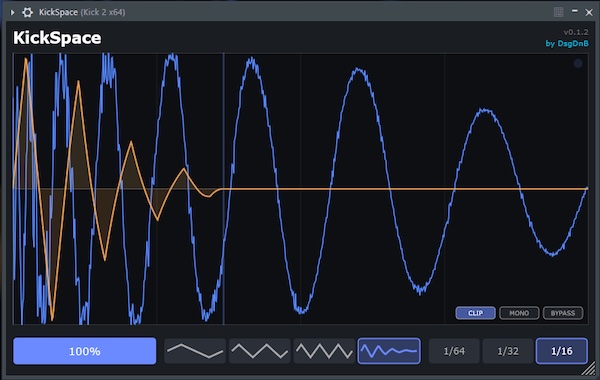 DsgDnB「KickSpace」キックがスネアに埋もれるミックスに終止符！モノラル対応＆トランジェント連動型ステレオパンニングツール｜DTMプラグインセール