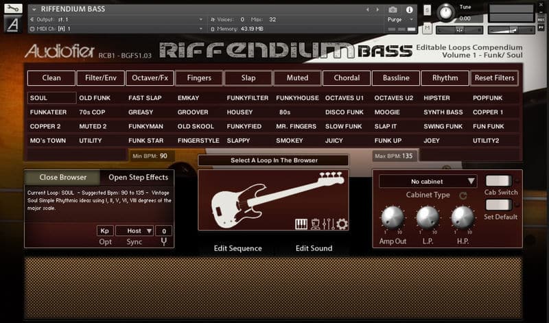 Audiofier「Riffendium Bass」演奏できなくても本物のベースが鳴る！DIとAmpedの2タイプでサウンドを自在に操れる、全ジャンル対応ベース音源｜DTMプラグインセール